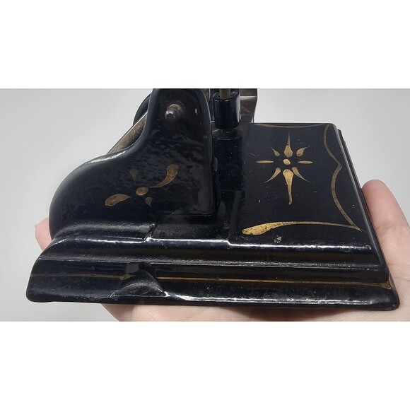 Antique 2 Hole Paper Punch Puncher Iron Victorian Circa Late 1800s Heavy Working - Picture 5 of 10